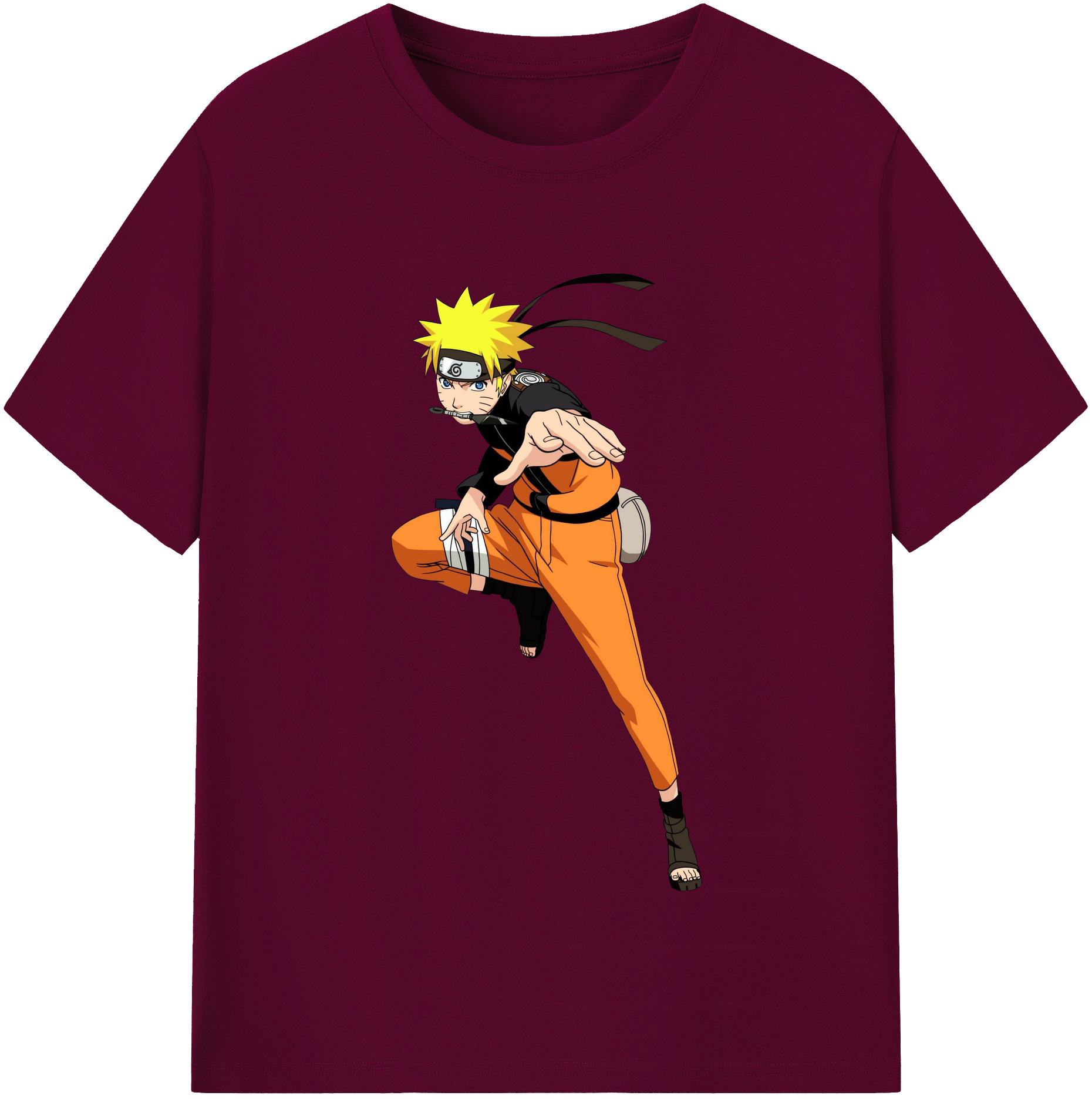 （画像用） NARUTO -ナルト- うずまき ナルト Uzumaki Naruto レディースカジュアルプリントTシャツ（綿100％）